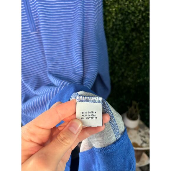 Peter Millar Striped Quarter Zip Pullover Sweater Sz XL - Picture 4 of 4